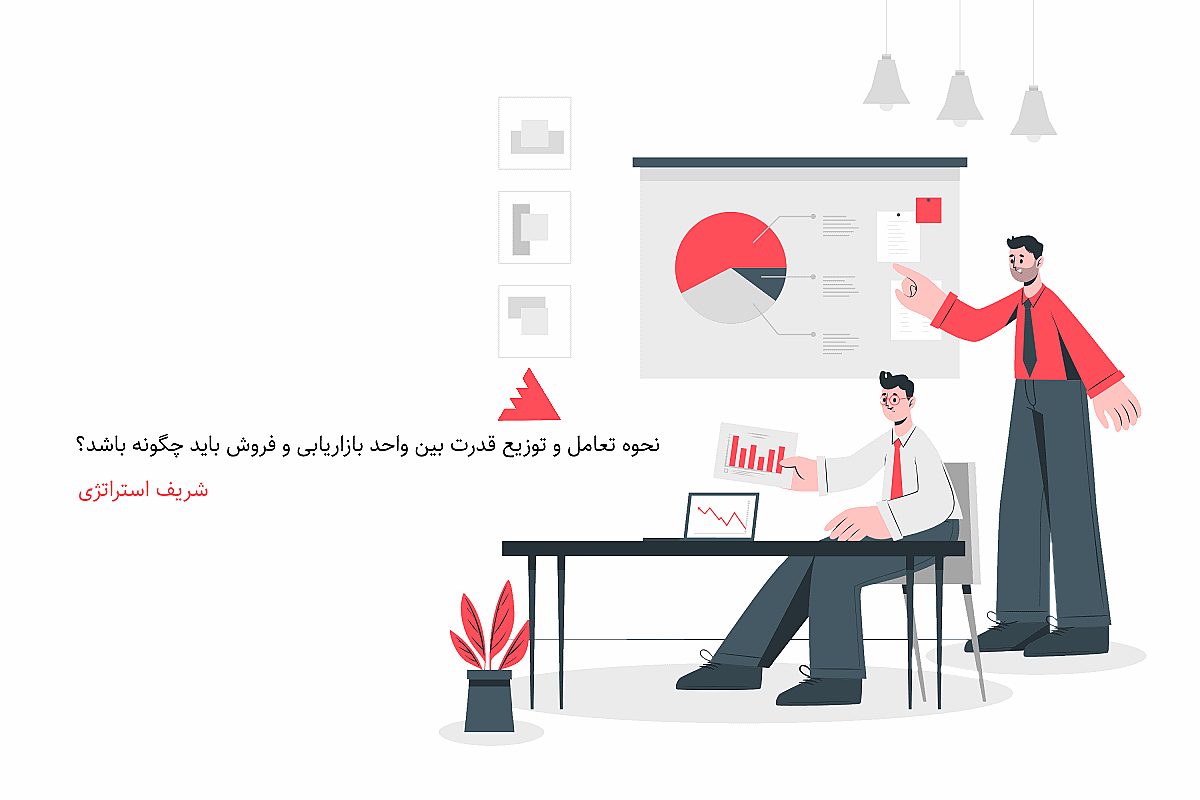 نحوه تعامل و توزیع قدرت بین واحد بازاریابی و فروش باید چگونه باشد؟